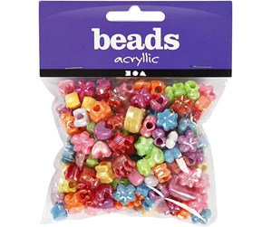 Kreative leker - Creativ Company Figure Beads Multicolour approx. 190pcs. - 618000