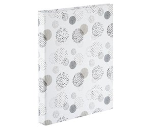 Fotoalbum & Arkivering - Hama "Graphic" Spiral Album 19 x 24.5 cm 40 White Pages Dots - 7244