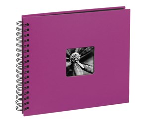 Fotoalbum & Arkivering - Hama "Fine Art" Spiral Album 36 x 32 cm 50 Black Pages pink - 10608