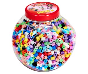 Kreative leker - Hama Iron on bead set in Pot Maxi - Pastel mix 2000pcs. - 8588