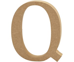 Arts & Crafts - Tilbehør - Creativ Company Letter Q MDF 8cm 1pc. - 56376