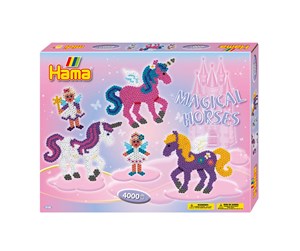 Kreative leker - Hama Ironing beads set-Magical Horses 4000pcs. - 3138