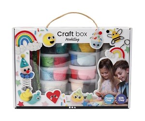 Hobbyartikler - Creativ Company Foam Clay & Silk Clay - Gift Box - 98120