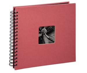 Fotoalbum & Arkivering - Hama "Fine Art" Spiral Album 28 x 24 cm 50 black pages flamingo - 2556