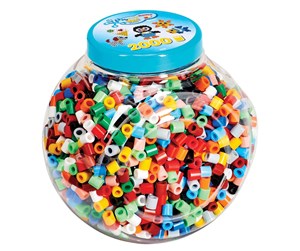 Kreative leker - Hama Iron on bead set in Pot Maxi 2000 pcs. - 8589