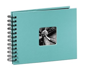 Fotoalbum & Arkivering - Hama "Fine Art" Spiral Album 24 x 17 cm 50 Black Pages turquoise - 113673