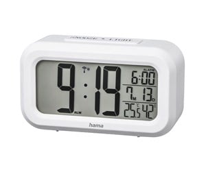 DAB, nettverks- og klokkeradio - Hama "RC 660" Radio Alarm Clock white - 186321