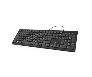 Tastatur - Hama "KC-200" Basic Keyboard black QWERTZ - 182681