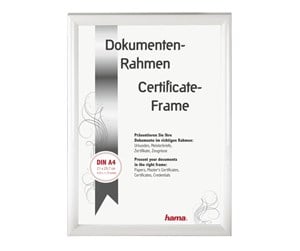 Dekorasjon - Hama "Madrid" Plastic Frame white 21 x 29.7 cm DIN A4 - 66694