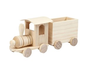 Treleker - Creativ Company Wooden Train with Wagon - 57977