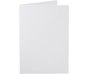 Skilt & Kort - Creativ Company Cards White 225gr 10pcs. - 216011