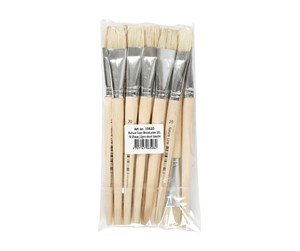 Hobbyartikler - Creativ Company Wooden brushes - Nr. 20 Short handle 12pcs. - 10620