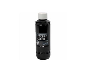 Hobbyartikler - Creativ Company Opaque textile paint - Black 250ml - 34615