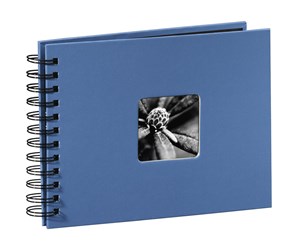 Fotoalbum & Arkivering - Hama "Fine Art" Spiral Album 24 x 17 cm 50 Black Pages azure - 113677