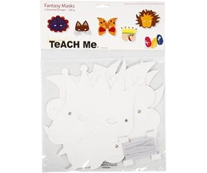 Arts & Crafts - Tilbehør - Creativ Company Fantasy masks White 5pcs. - 592600