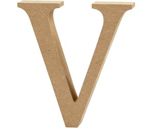 Arts & Crafts - Tilbehør - Creativ Company Letter V MDF 8cm 1pc. - 56381