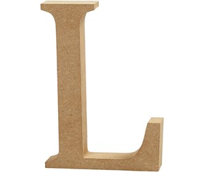 Arts & Crafts - Tilbehør - Creativ Company Letter L MDF 8cm 1pc. - 56371