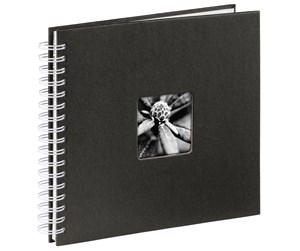 Fotoalbum & Arkivering - Hama "Fine Art" Spiral Album 28x24 cm 50 white pages black - 1961