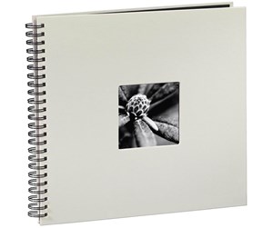 Fotoalbum & Arkivering - Hama "Fine Art" Spiral Album 36 x 32 cm 50 Black Pages chalk - 2109