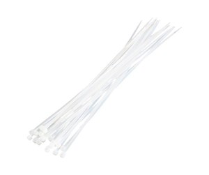 Kabelordner/Kabelstrømpe - LogiLink Cable tie PA66 100 pcs. transparent W: 4.4 mm L: 400 mm - KAB0040