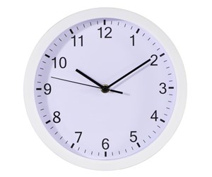 Dekorasjon - Hama "Pure" Wall Clock Ø 25 cm Quiet white - 186341