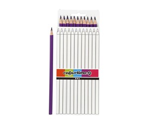 Skrive- & Tegneverktøy - Creativ Company Colortime colouring pencils - Purple 12pcs. - 38575