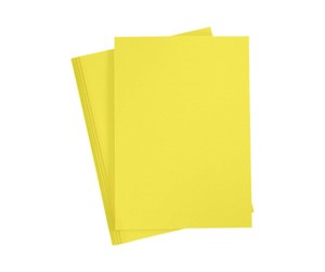 Papir, Fotopapir & Etiketter - Creativ Company Cardboard - A4 - 20 sheets - Sun Yellow - 21112