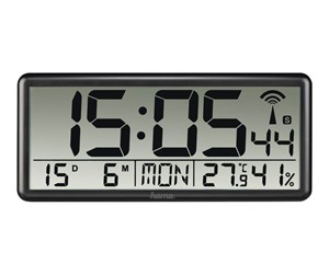 Dekorasjon - Hama "Jumbo" - clock - electronic - desktop wall mountable - black - 00186352