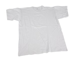 Kostymer - Creativ Company T-shirt White with Round Neck Cotton Size L - 47214