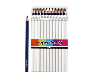 Skrive- & Tegneverktøy - Creativ Company Colortime Colored pencils - Dark blue 12pc - 38177