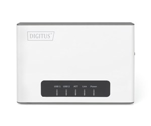 Nettverksutstyr - DIGITUS DN-13024 2 Port USB 2.0 Wireless Multi-Functional Network Server 300 Mbps - DN-13024