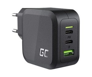 Mobil - Adaptere og ladere - Green Cell power adapter - PowerGaN - USB 2 x USB-C - 65 Watt - CHARGC08