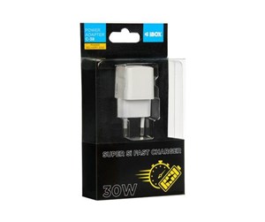 Mobil - Adaptere og ladere - iBOX C-38W power adapter - USB-C - 30 Watt - ILUC38W