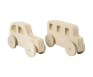 Treleker - Creativ Company Wooden Cars 2pcs. - 59223