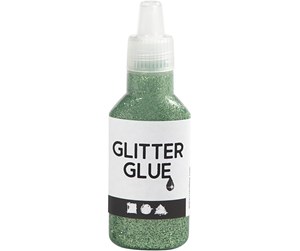 Hobbyartikler - Creativ Company Glitter Glue Green 25ml - 318240