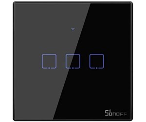 Smarthus - Sonoff WiFi Smart Wall Switch T3EU3C-TX Black - IM190314020