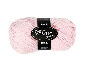 Garn & Tilbehør - Creativ Company Acrylic yarn Light red 50gr 80m - 421805