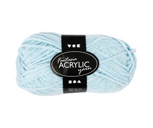 Garn & Tilbehør - Creativ Company Acrylic yarn Light blue 50gr 80m - 421802