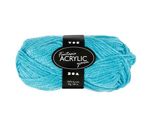 Garn & Tilbehør - Creativ Company Acrylic yarn Turqoise 50gr 80m - 421780