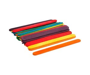 Arts & Crafts - Tilbehør - Creativ Company Wooden Craft Sticks Colored 30pcs. - 579990