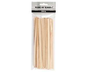 Arts & Crafts - Tilbehør - Creativ Company Wooden Craft Sticks Long 30pcs (19x6mm) - 563041