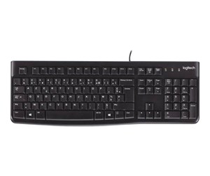 Tastatur - Logitech K120 Corded Keyboard - UK - Tastatur - Engelsk - Storbritannia - Svart - 920-002501