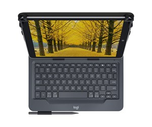 Tastatur - Logitech Universal - keyboard and folio case - QWERTY - Italian - Tastatur & Foliosett - Italiensk - Svart - 920-008335