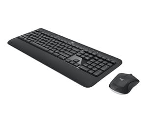 Tastatur - Logitech MK540 Advanced - keyboard and mouse set - AZERTY - Belgium - Tastatur & Mussett - Belgisk - Svart - 920-008678