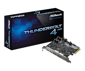 Nettverksadapter - ASRock Thunderbolt 4 AIC - Thunderbolt adapter - PCIe 3.0 x4 - Thunderbolt 4 x 2 - 90-MCA0N0-00UAYZ