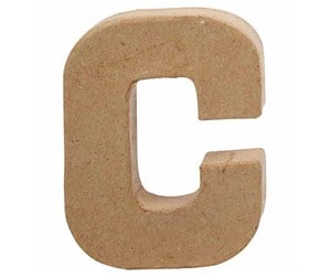 Arts & Crafts - Tilbehør - Creativ Company Letter Papier-mache Small - C - 26641