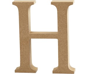 Arts & Crafts - Tilbehør - Creativ Company Letter H MDF 8cm 1pc. - 56367