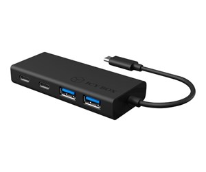 USB-hub - RaidSonic ICY BOX IB-HUB1426-CPD USB-hub - USB 3.0 - 4 porter - Svart - 60511