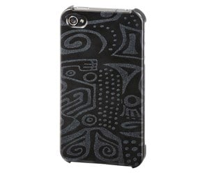 Mobil - Deksel og etui - Hama Mobil Cover iPhone 4/4S 3D Hard Cover Black - 108528