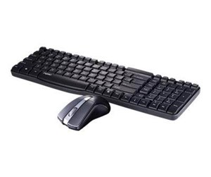 Tastatur - RAPOO X1800 - keyboard and mouse set - black - Tastatur & Mussett - Svart - 18423